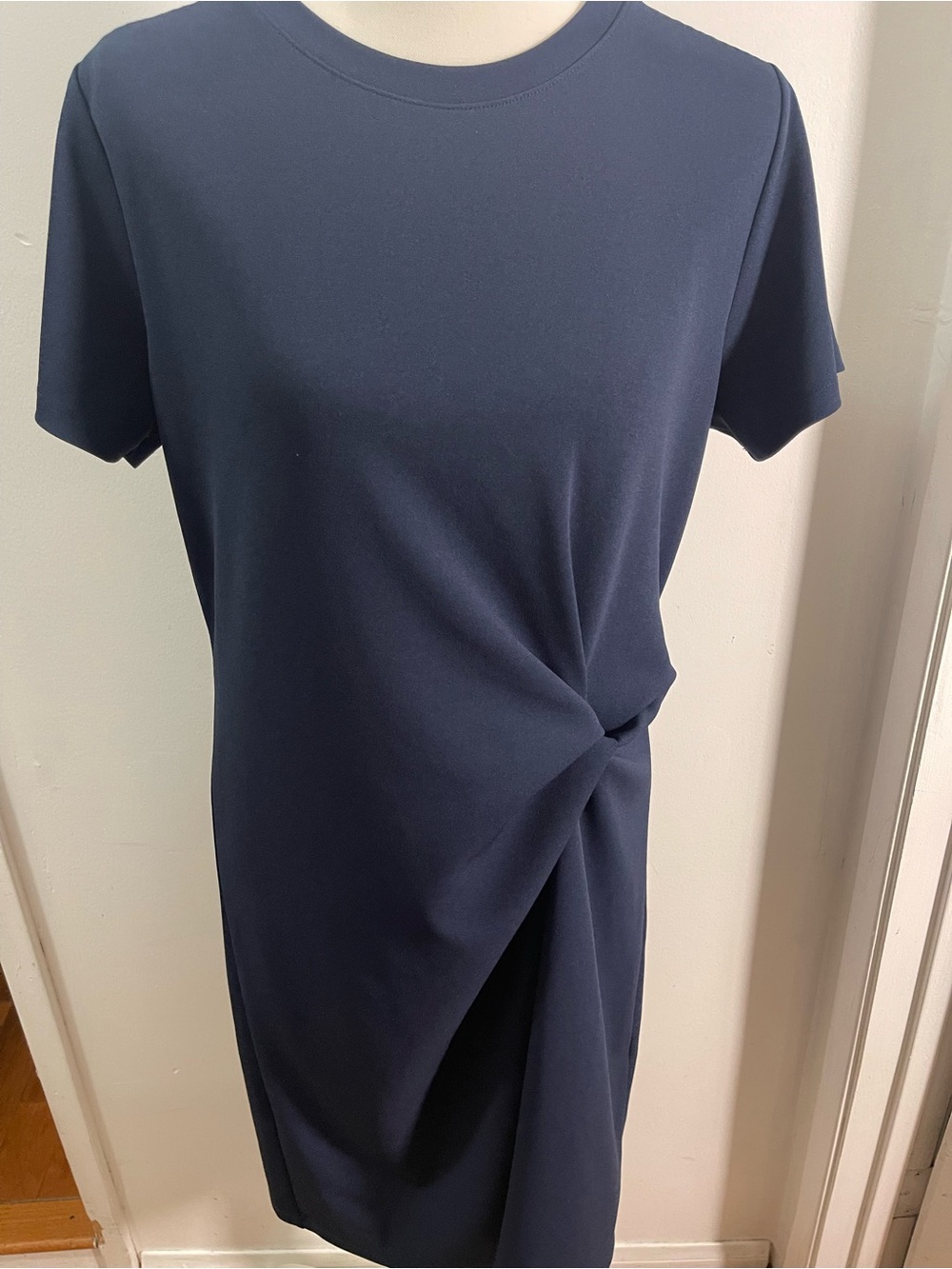 Banana Republic Navy Twist Front Dress Size M